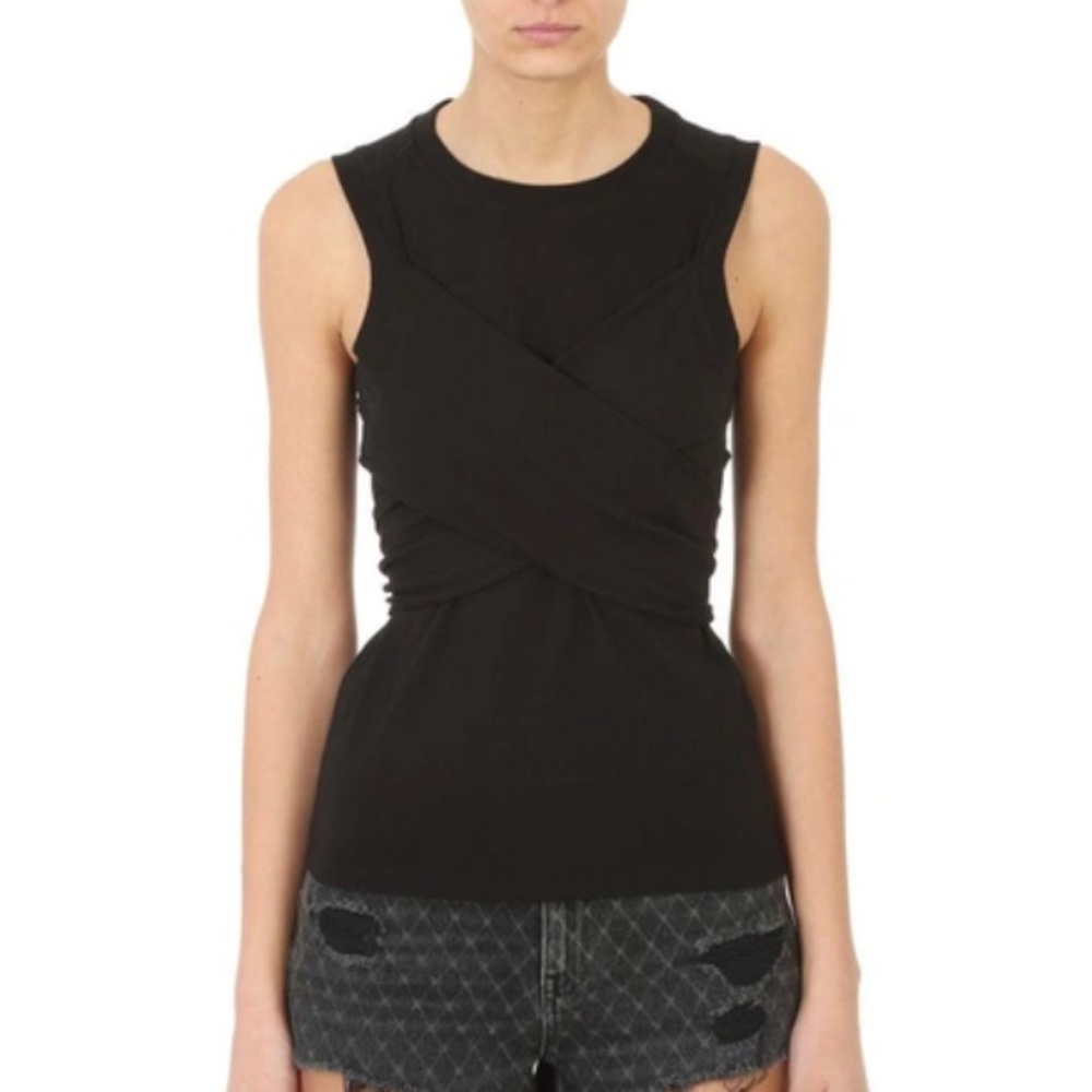 Alexander Wang | High Twist Sleeveless Draped Tank